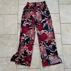 Lildy High Waist Slit Leg Accent Trouser S-M